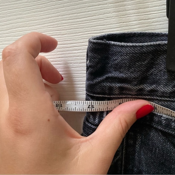 Madewell Relaxed Denim Shorts black gray jean shorts 29 - Picture 5 of 9